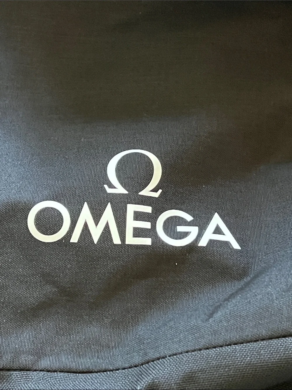 OMEGA branded tote bag